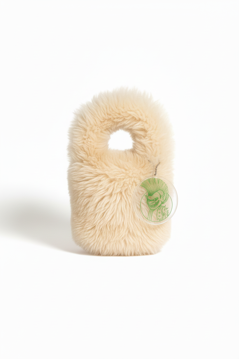 Shaggy Shearling Bucket  Bag