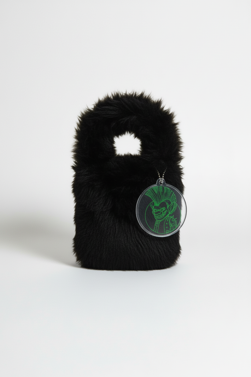 Shaggy Shearling Bucket Bag